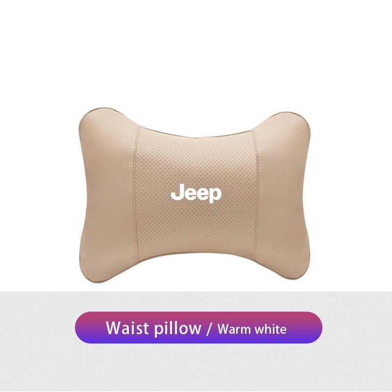 Car Seat Headrest Waist Pillow Head Neck Lumbar Support For Jeep Renegade Wrangler JL JK Gladiator Grand Patriot Willys Liberty