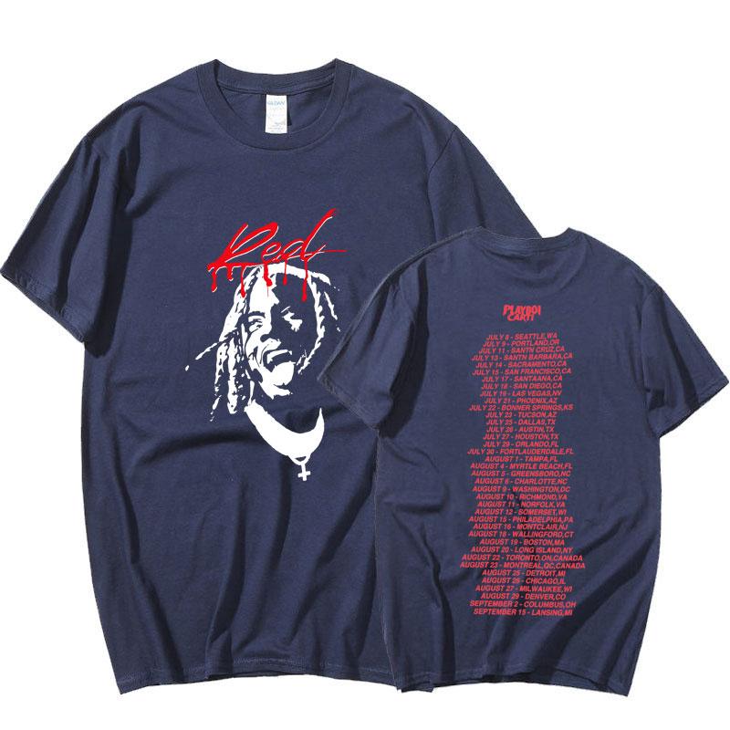Playboi Carti Music Album Whole Lotta Red Print T-shirt Men's Clothes Vintage Rapper Hip Hop T Shirt Summer Casual Tops