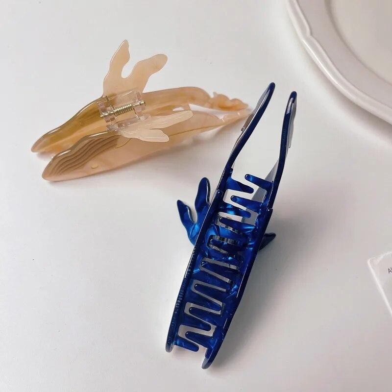 Blue Whale Hair Claw Acetate Hair Clips For Women Hair Catches Animal Hair Clip Cute Hair Claw Clips Hair Accessories