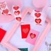 500 шт./рулон этикетки в форме сердца, наклейки на свадьбу, День Святого Валентина, конфеты, подарочная коробка, наклейки