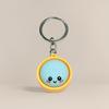 Funny Dumpling Baozi Keychains 6Pcs Pack with Steamer Random Color Novelty Key Holders for Travel Bag Decor Gifts