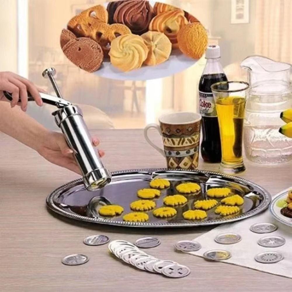 20 Cookie Discs Cookie Press Kit Simple operation Spritz Cookie Maker Kit Cake Decorating