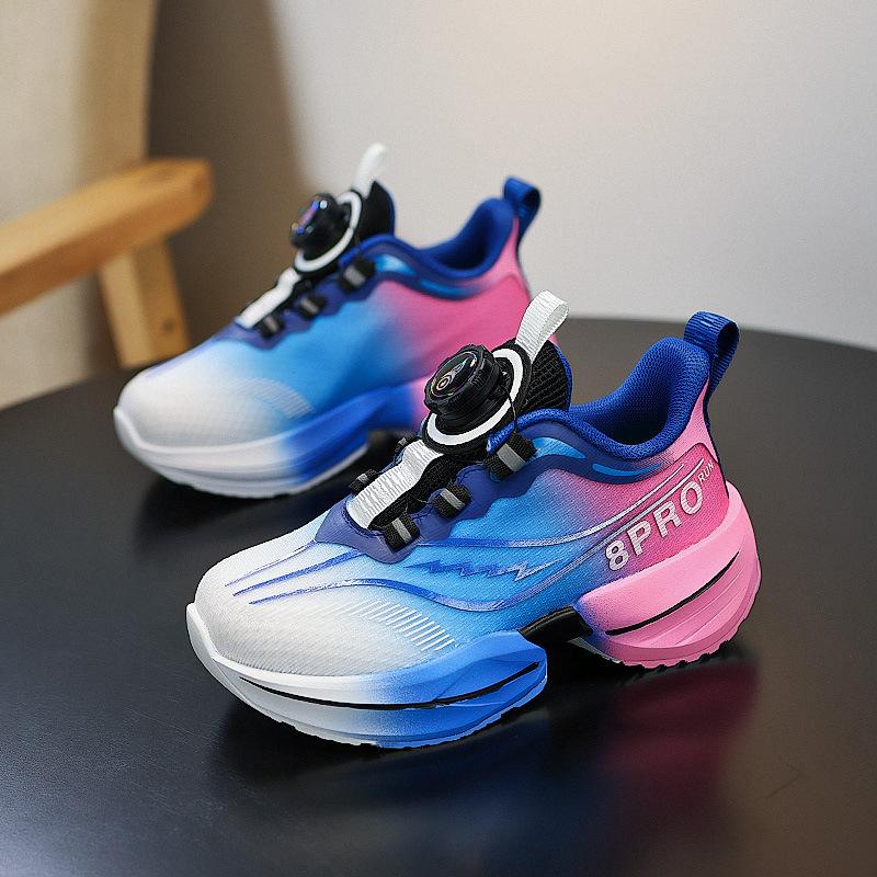 Breathable red rabbit 8pro rotating button classmate lightweight shock absorption rebound non-slip running shoes male and female students sports shoes