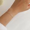 Women's Daily Accessory Diffused Silver Chain Bracelet