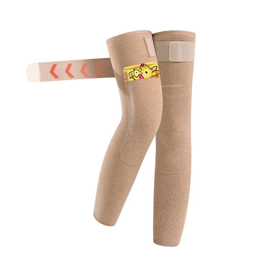 Thickened Warm Knee Sleeve Velvet Knee Support Extended Leg Sleeves Unisex