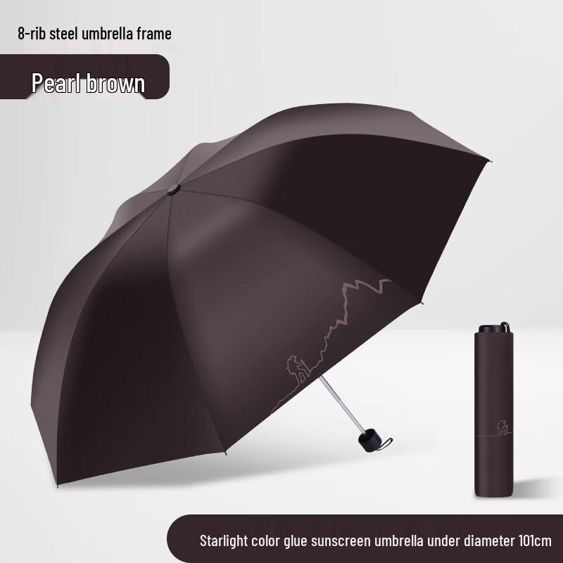 Paradise Umbrella Traveler Large Folding Sun & Rain Umbrella