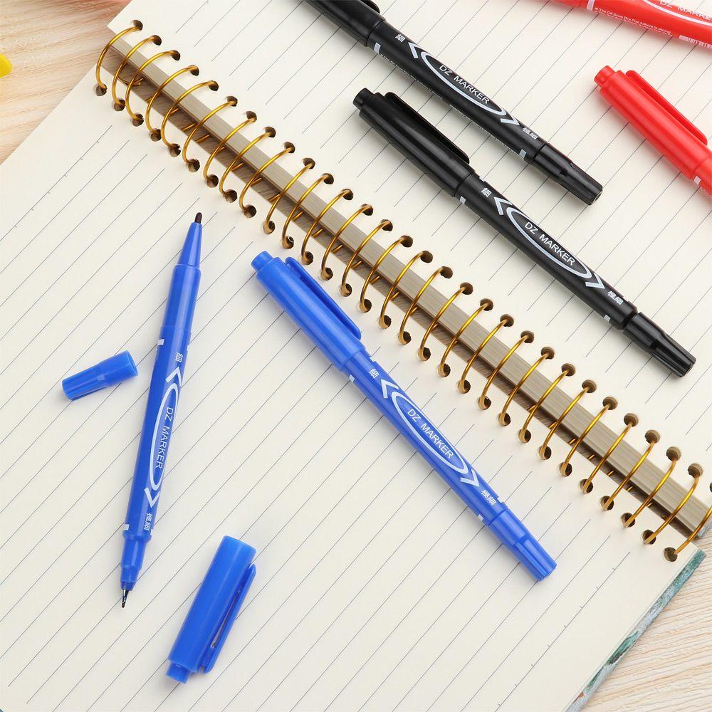 Art Drawing Signature Tyre Markers Twin Tip Double Head Oily Waterproof Pens Permanent Marker Pen