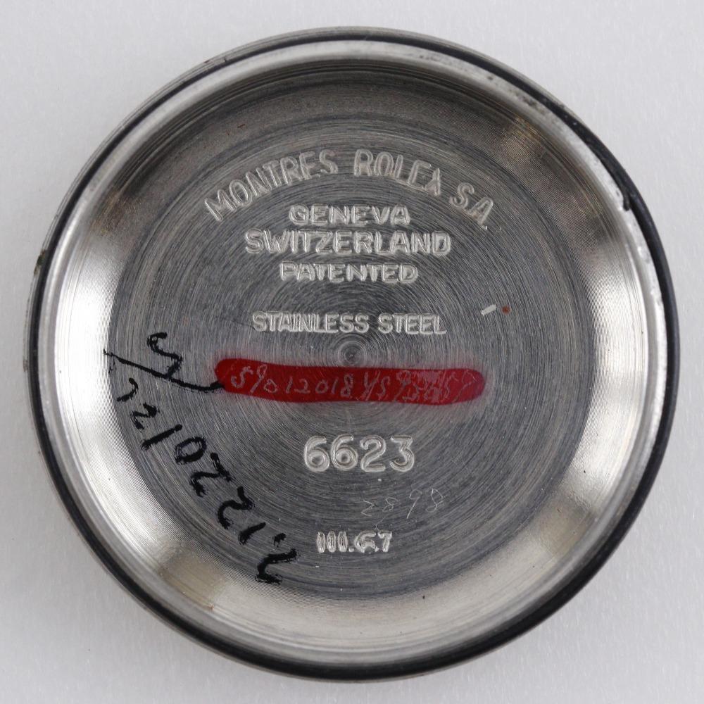 Rolex Oyster perpetual Часы 6623 кал.1161 Серебряный Серебряный циферблат Нержавеющая сталь Механические Автоматические Аналоговый дисплей Женские Б/у