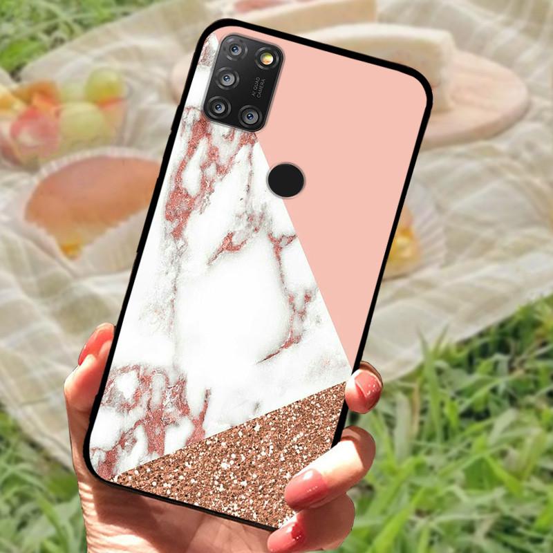 For Alcatel 3X 2020 Case Marble Silicon Back Cover Phone Case For Alcatel 5X 5061 / 3X 2020 4 Cameras Cases Soft bumper Funda