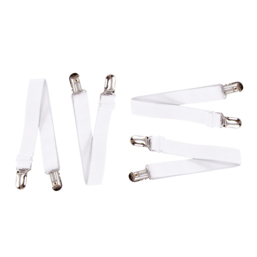 4 шт. Крепления для простыней, Эластичные, для наматрасника, одеял, Двусторонние зажимы, Органайзеры-захваты, Подтяжки для покрывала, Шнур-застежка