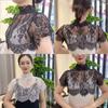 Embroidered Shirt Fake Collar Clothes Accessories Blouse Detachable Collar Lapel Top  Women Lady