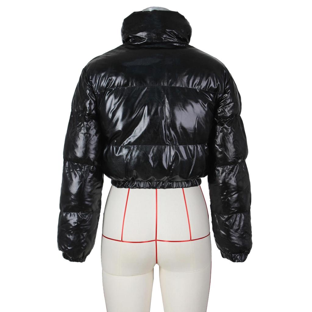 Модная женская повседневная короткая куртка с хлопковой подкладкой в европейском и американском стиле - Мода осень/зима