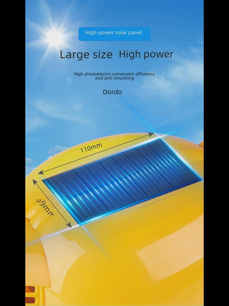 Шлем с двумя вентиляторами на солнечных батареях и подсветкой — ударопрочная перезаряжаемая кепка инженерной конструкции.