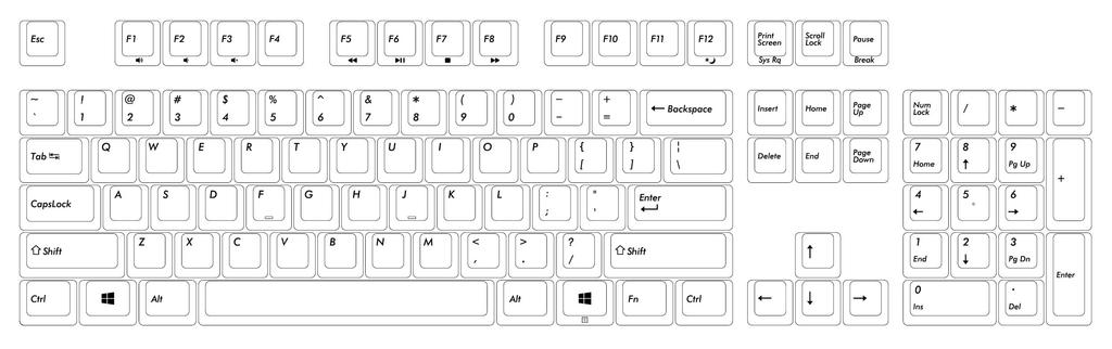 FILCO PBT Molded Keycap Set for Majestouch 104 English with Key FKCS104EBTZ 2-color Replacement, Keys, Layout, Puller, Black,