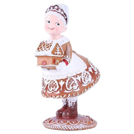 Рождественские украшения из смолы Санта-Клаус с пряничным домиком создают атмосферу, украшения стола на Рождество