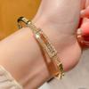 Zircon Bracelet High Version Atmospheric Versatile Sliding Hollow Bracelet Stacked Bracelet Handpiece