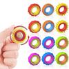6Pcs Rotating Fidget Ring For Kids Sensory Finger Spinner Anti Anxiety Autism Adhd Quiet Stress Relief Gifts Classroom Prizes