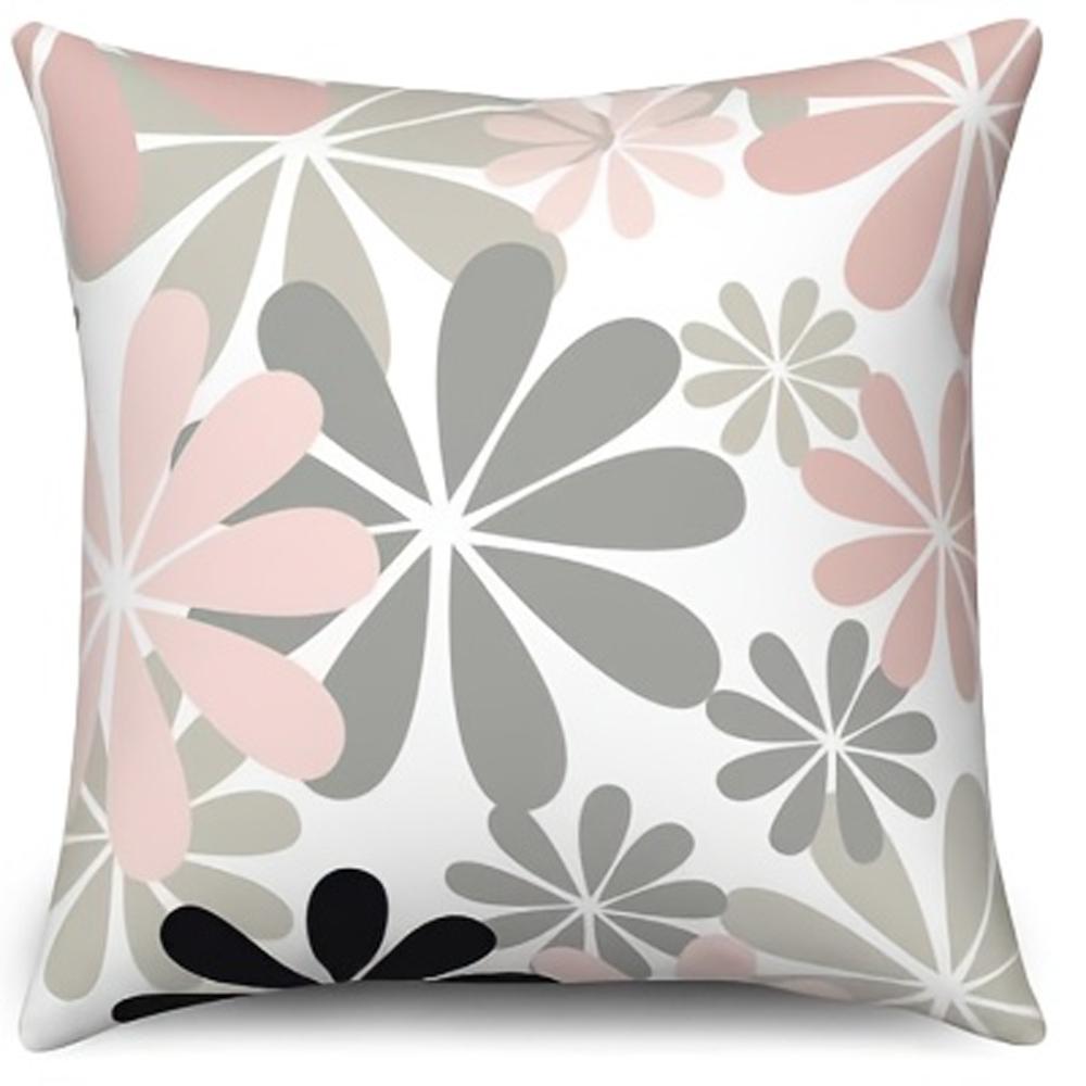 pc Minimalist Line Art Flower Pillow Cover D DoubleSide Print Polyester Cushion Case for Home Car Interior Sofa Bedroom Decor