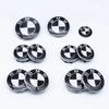 7Pcs Car Front Hood Emblem Wheel Hub Caps Black White Logo For BMW M Logo X1 X2 X3 X4 X5 X6 F48 F39 F10 F30 G11 E60 G01 E84 E83 FD38