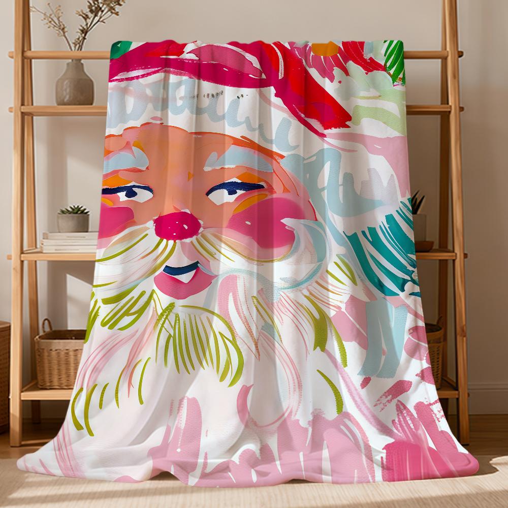 fashion art Preppy Tropical Christmas Flannel soft warm plush blanket sofa living room pet hogar bedroom gift home Car portable