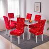 1/2/4/6 Pieces Printed Chair Cover Washable Big Elastic Kitchen Chair Covers Stretch Seat Slipcovers For Dining Room Home Decor