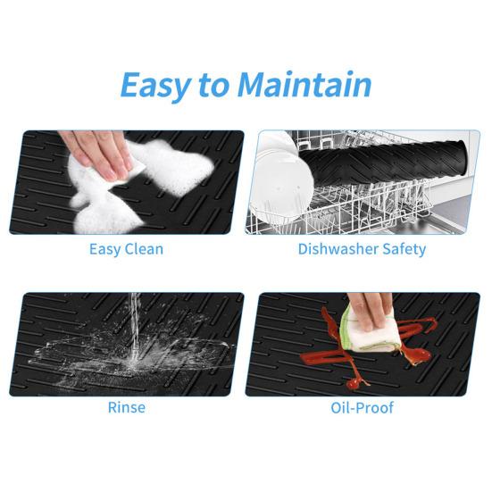 Силиконовый коврик для слива, быстросохнущий, рельефный, наклонный, сушилка для посуды, кухонный, столовая, раковина, органайзер, коврик