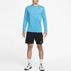 Nike T Shirts Men's Laser Blue Crew Neck Moderate Straight Fit DX0993-446