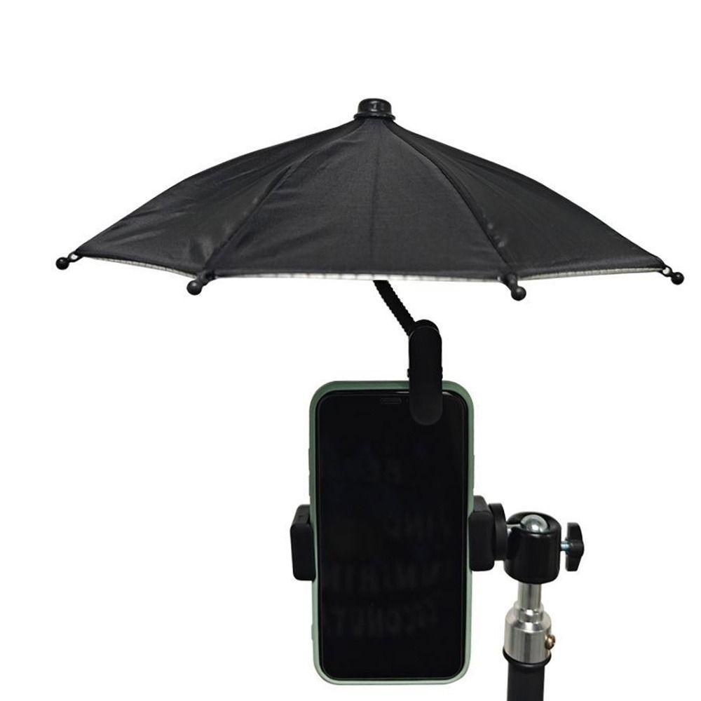 With Clip Sunshade Phone Umbrella Anti-Glare Phone Fixed Clip Phone Water-Resistant Umbrella  Bike