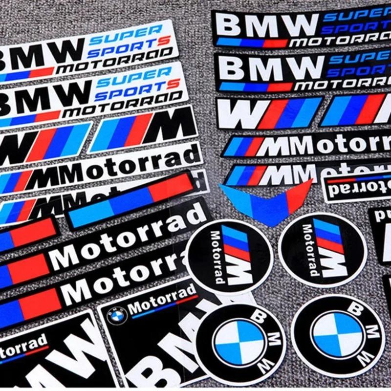 Popular New Motorcycle Stickers Suitable For BMW Modified Decals Shock Absorber Fuel Tank Side Box Tail Box Reflective Stickers