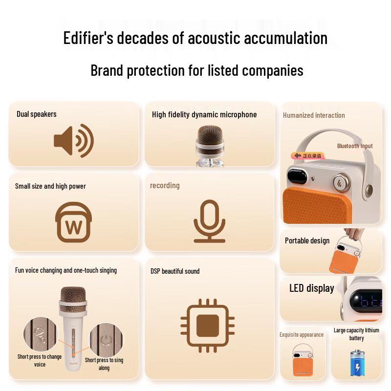 Edifier PP203 Mini Portable Karaoke Bluetooth Speaker