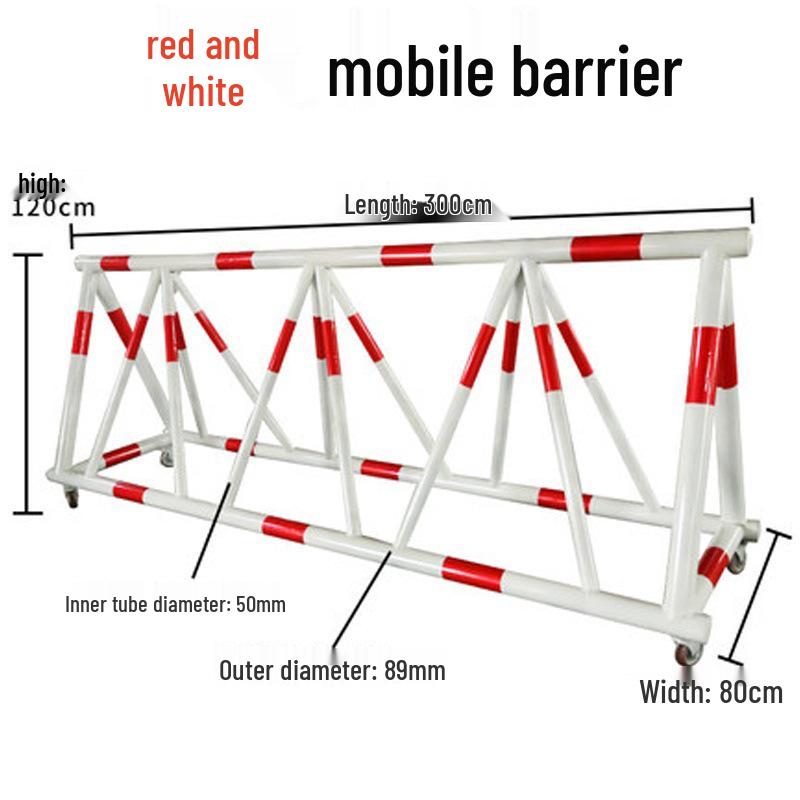 Movable Construction Site Barrier - Safety Guardrail for Schools and Vehicles