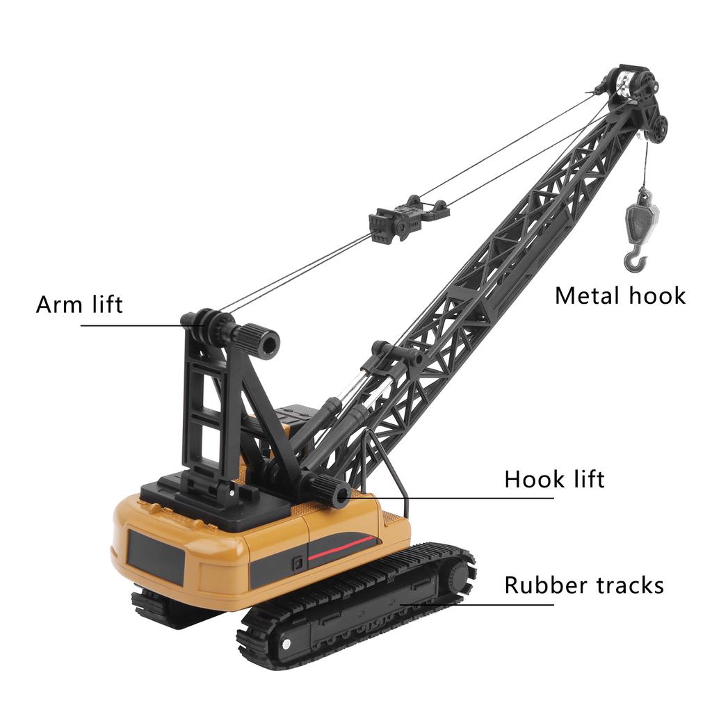 1:50 Engineering Crane Model Alloy Engineering Vehicle Static Model Toy for Children Kids
