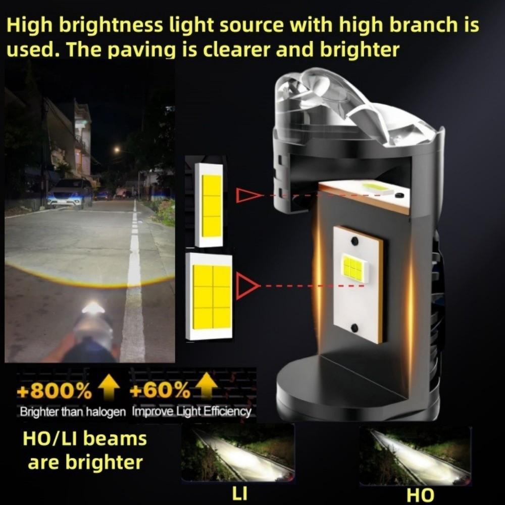 High Power H4 LED Projector Len Direct Insertion Auto LED Bulb H4 LED Headlight Bulbs  Motorbike