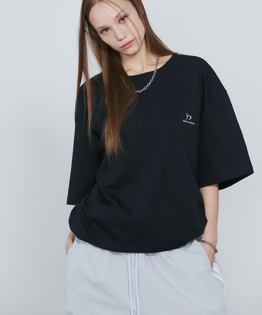 D.XO.H New Logo Oversized T-Shirt Black (2)