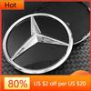 Car Sticker AMG W220 For Benz 18.5cm For Mercedes-Benz A Class A W176 2013-2018 A W177 2019-2023  Grille badge Front Convex Star