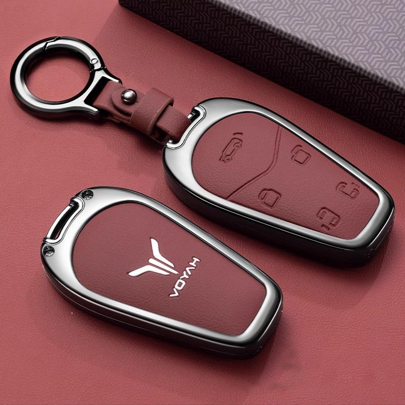 Zinc Alloy Car Key Case for Voyah Dream Dreamer PHEV EV Keychain Remote Protection Cover Bag Shell Holder Fob Accessories