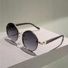 Винтажные круглые солнцезащитные очки Мужские Новая мода Градиентные разноцветные солнцезащитные очки Женские Модные Дизайн люксового бренда Повседневные оттенки