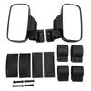 1.75in 2in Rear View Mirror Side Mirrors Replacement For Polaris RZR UTV AVT Roll Bar Black