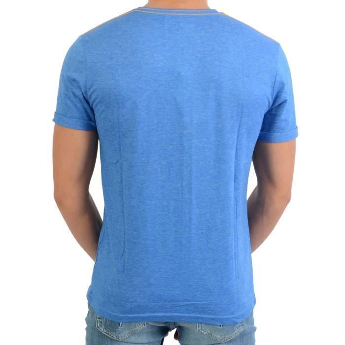 Tee Shirt Enfant - KAPORAL - Rapy - Bleu - Manches Courtes - Coupe Ajustée