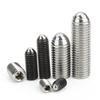 10PCS M5 M6 M8-M16 Black Grade 12.9 304 stainless steel Hex Socket Allen Ball Plunger Grub Point Set Screw Bolt