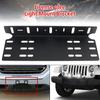 Front Bumper License Plate Mount Bracket Aluminum Driving Lamp Fog Light Holder Aluminium Alloy SUV Lamp Holder Universal 4x4 LED Work Light Bar