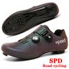 Велосипедные туфли Мужские Шоссейные Велосипедные Гонки Соревновательные Туфли Самозапирающиеся SPD Велосипедные Гонки Спортивные Туфли Женские Шипы Велосипедные Туфли