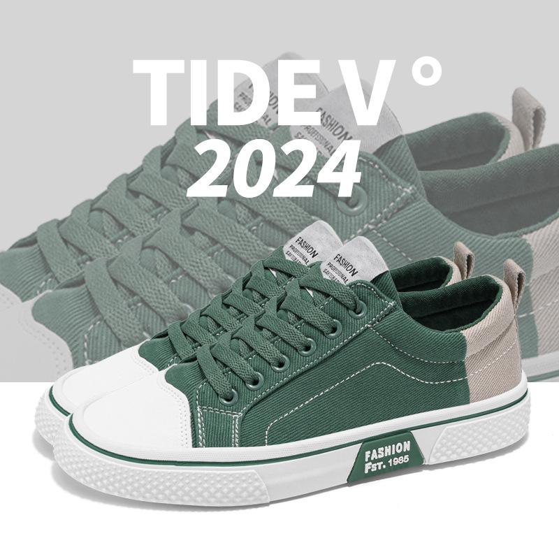 Мужская летняя новая дышащая универсальная обувь для скейтбординга 2025 года, мужская повседневная спортивная обувь с мягкой подошвой, модная парусиновая обувь