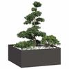 VidaXL Planter Black 100x100x40 Cm Steel, Flower Pot, Plant Stand, Raised Bed, Planter Support, Trough 860815