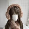 Cartoon Deer Ear Protection Hair Tie Thick Plush Winter Headwear Scarf Earmuffs Leg Warmer Casual Accessory