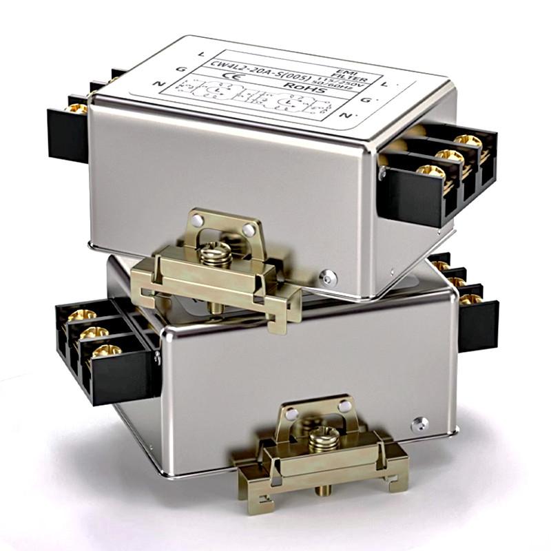 CW4L2-40A-S(005) Однофазный 220В фильтр питания AC EMI источник питания защита от помех CW4L2-40A-S