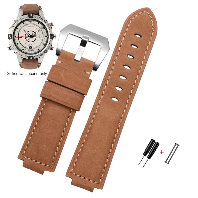 Резиновый ремешок для часов Timex WATCH Tide T2N720 T2N721 TW2T76300 Высокое качество Водонепроницаемый Силиконовый Кожаный Спортивный Ремешок 24*16 мм