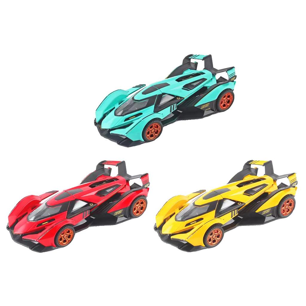 1/32 Lamborghini V12 Vision GT Gran Turismo Суперкар Сплав Модель Машины Литой Звук и Свет Игрушки Детский Транспорт Подарки для Детей