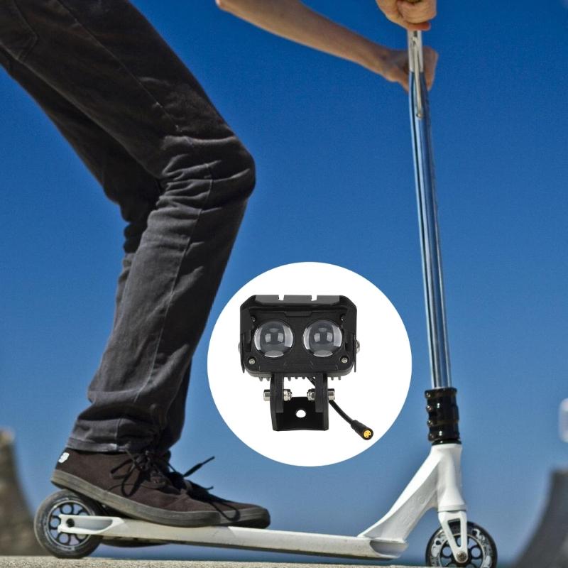 Светодиодная фара высокой яркости Безопасность в ночное время Kukirin G3Pro Велосипедные самокаты Передний свет Велосипедные аксессуары