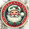 Винтажная жестяная табличка Санта-Клаус Круглый настенный декор для дома, бара, кафе